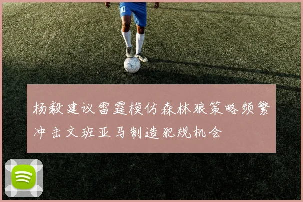 杨毅建议雷霆模仿森林狼策略频繁冲击文班亚马制造犯规机会